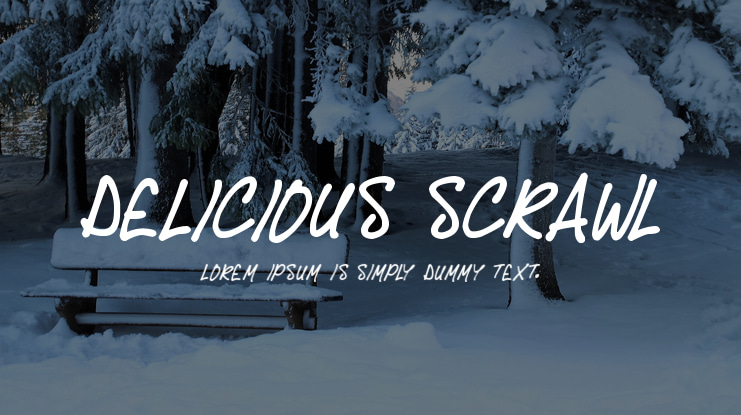 Delicious Scrawl Font Family