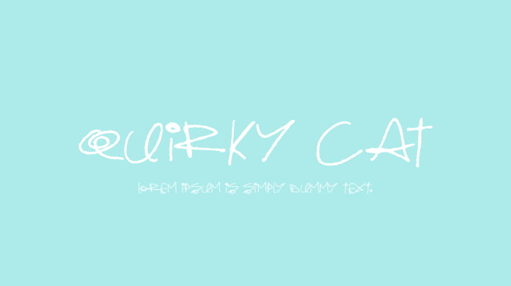 Quirky Cat Font Family