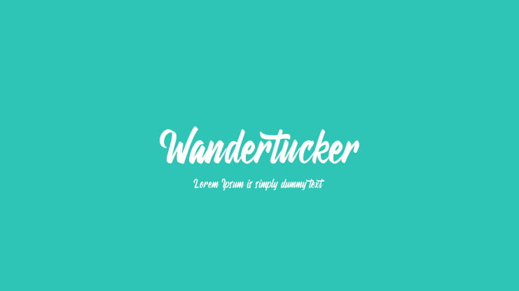 Wandertucker Font