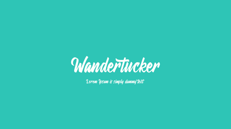 Wandertucker Font