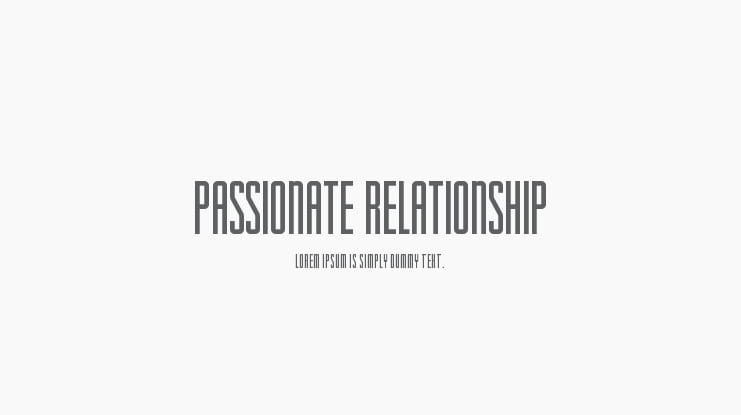 Passionate Relationship Font