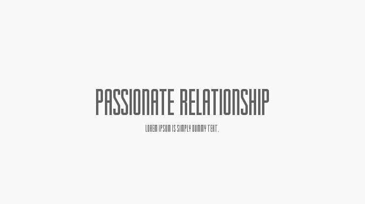 Passionate Relationship Font