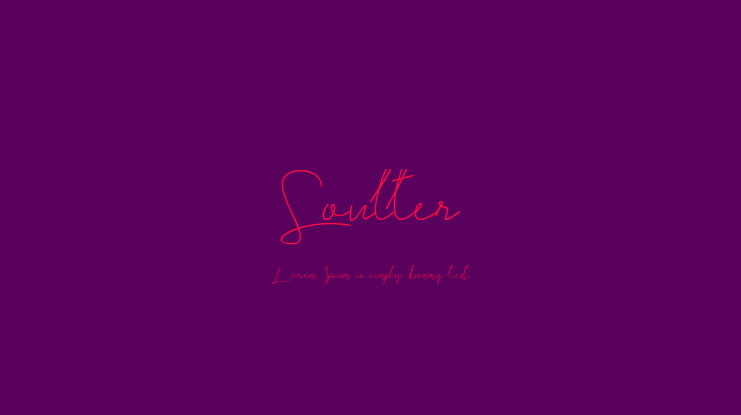 Soulter Font