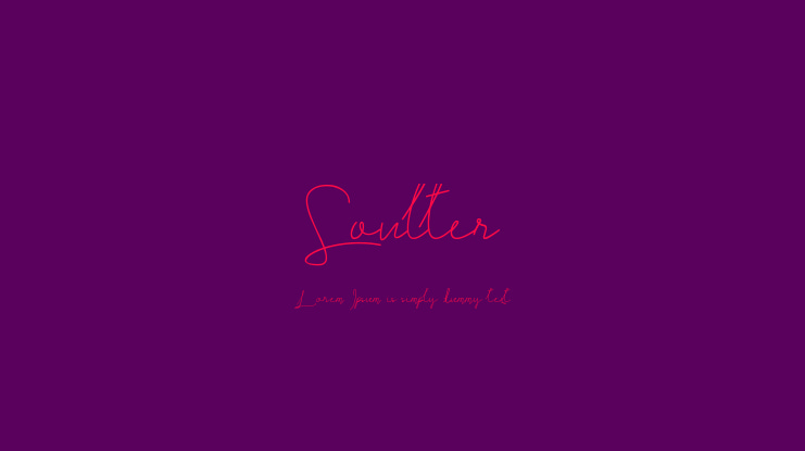 Soulter Font