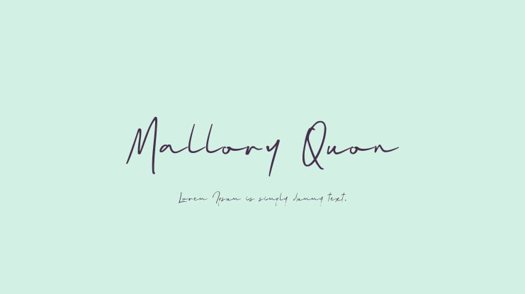 Mallory Quon Font