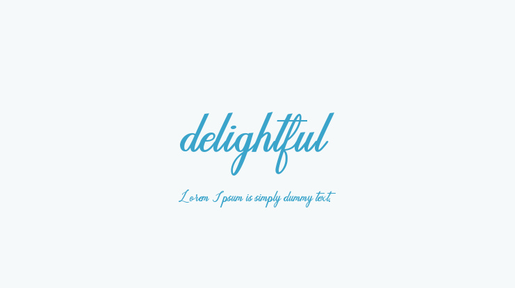 delightful Font