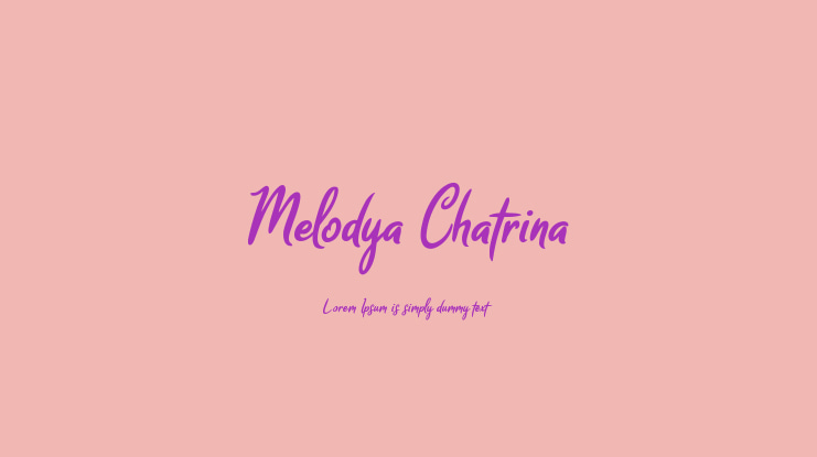 Melodya Chatrina Font Family
