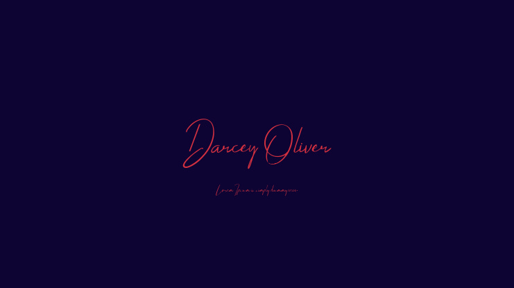 Darcey Oliver Font