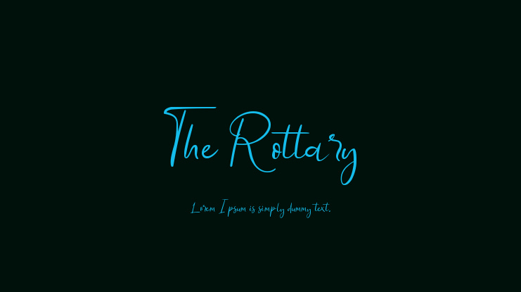 The Rottary Font
