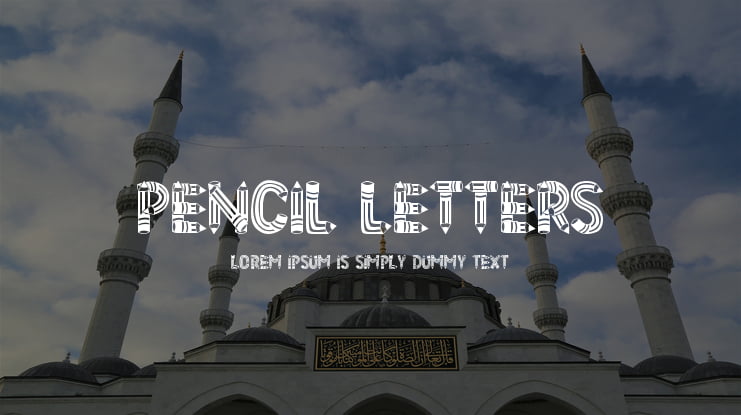 Pencil Letters Font