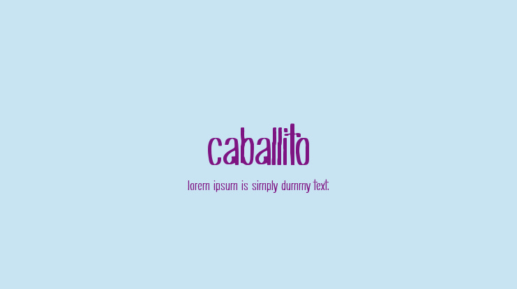 Caballito Font