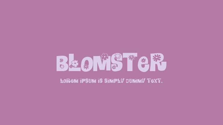 Blomster Font