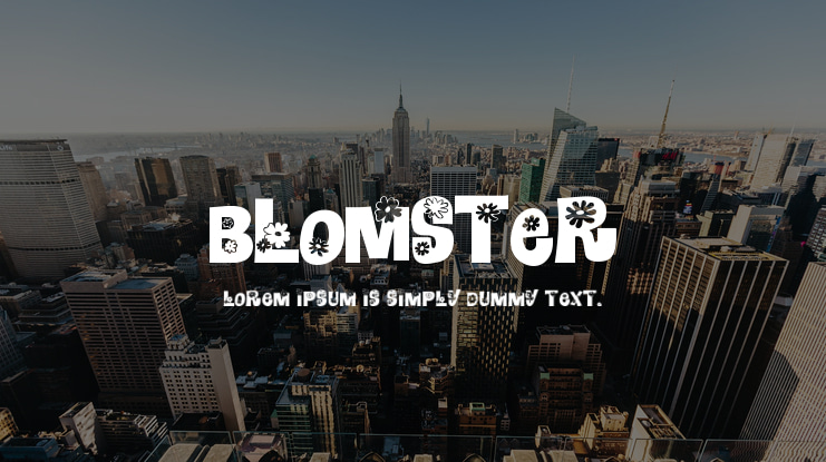 Blomster Font