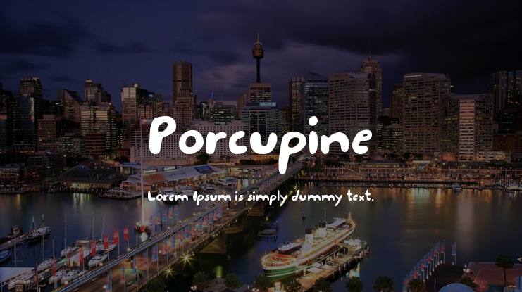Porcupine Font