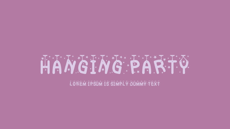 Hanging Party Font
