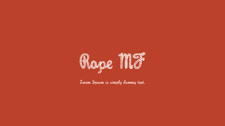 Rope MF Font