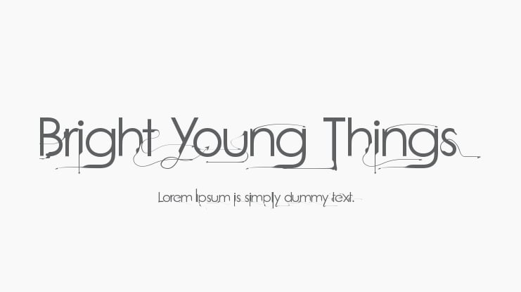 Bright Young Things Font