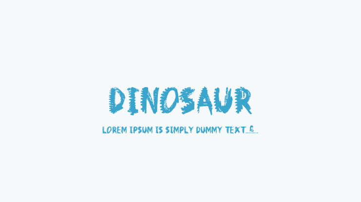 Dinosaur Font
