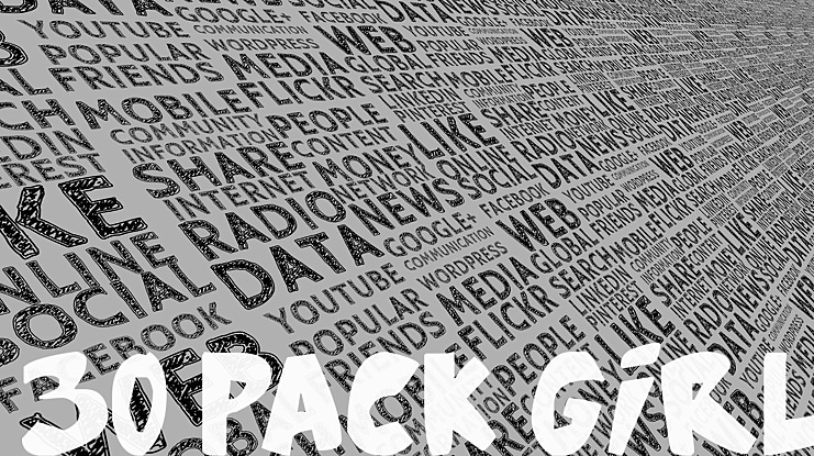 30 Pack Girl Font