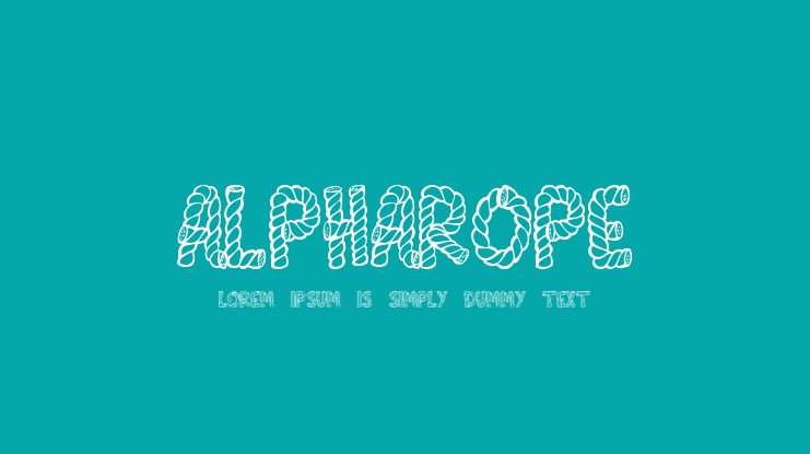 AlphaRope Font