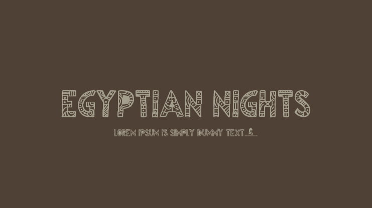 Egyptian Nights Font