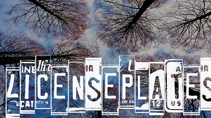 LicensePlates Font