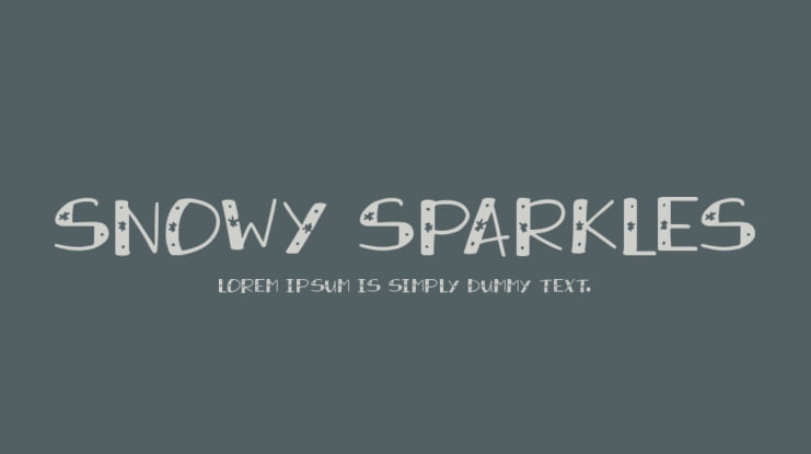 Snowy Sparkles Font Family