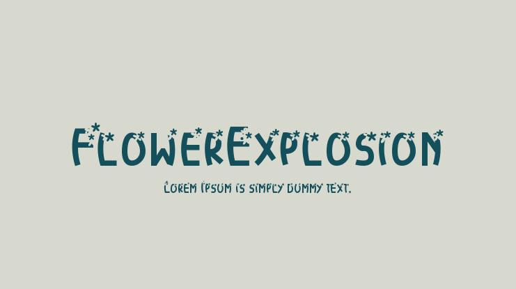 FlowerExplosion Font