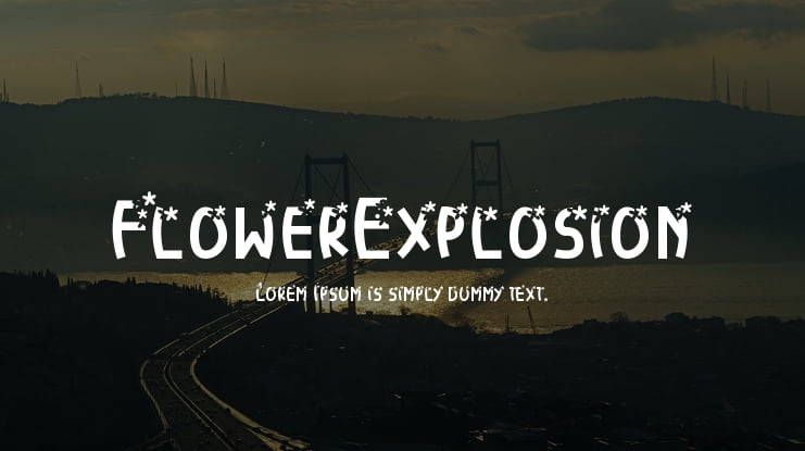 FlowerExplosion Font