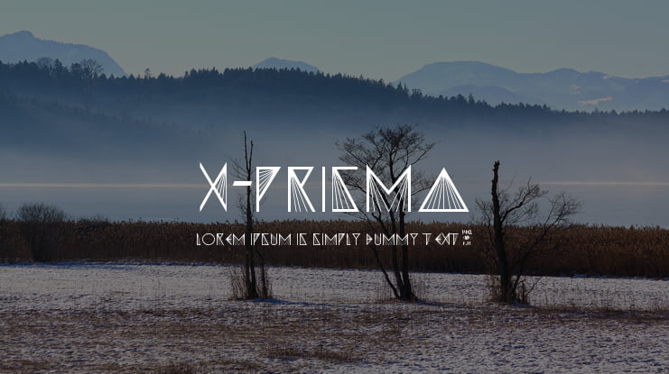 X-PRISMA Font