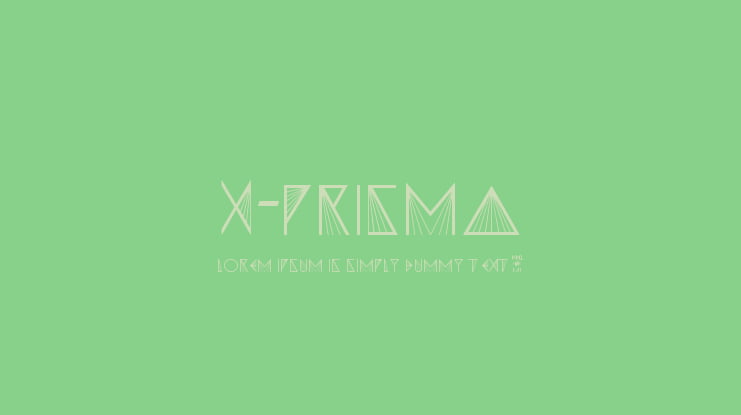 X-PRISMA Font