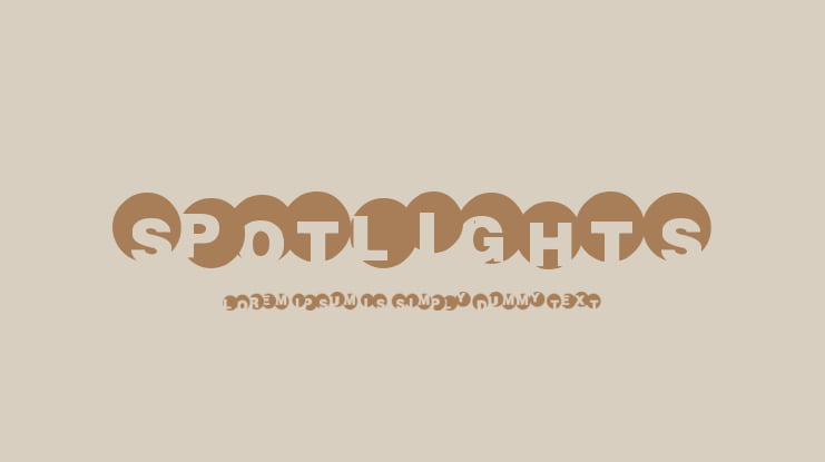 SpotLights Font