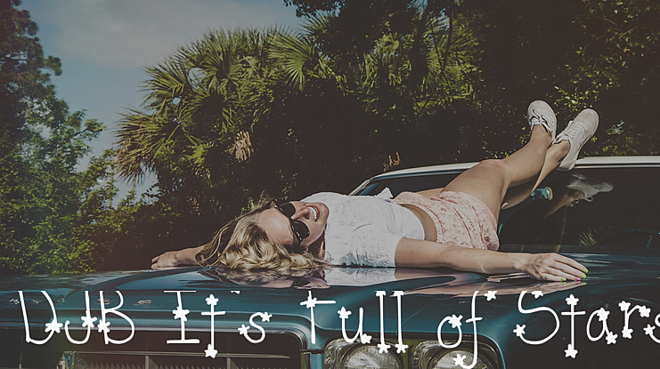 DJB It's Full of Stars Font