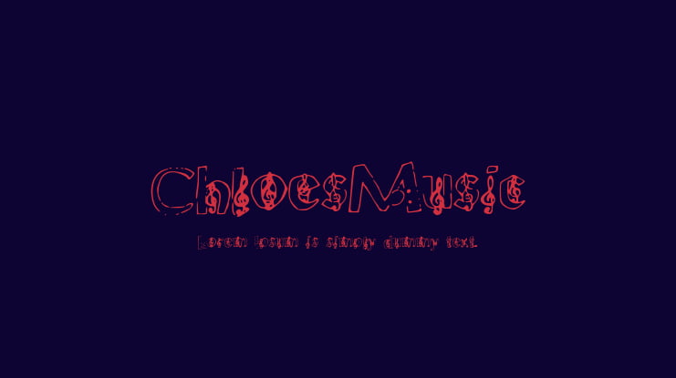 ChloesMusic Font