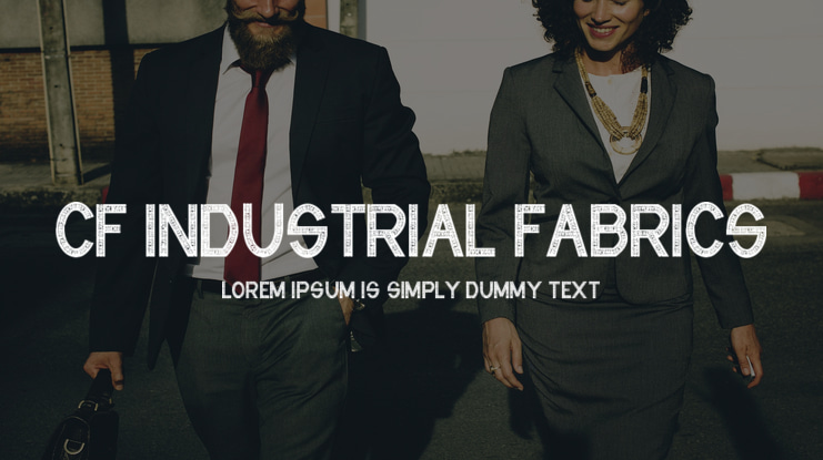 CF Industrial Fabrics Font