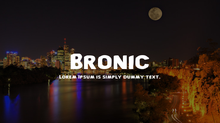 Bronic Font Family