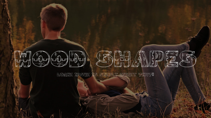 Wood Shapes Font