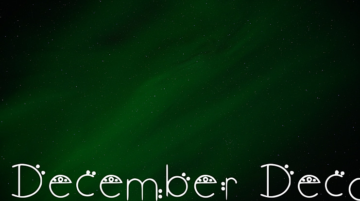 December Deco Font