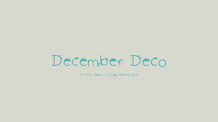 December Deco Font