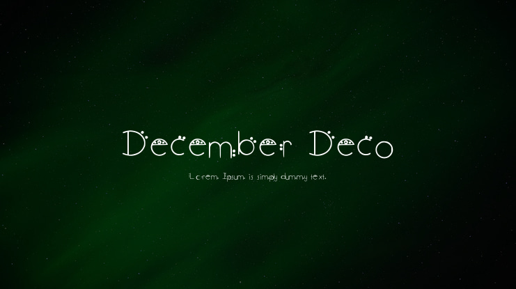 December Deco Font