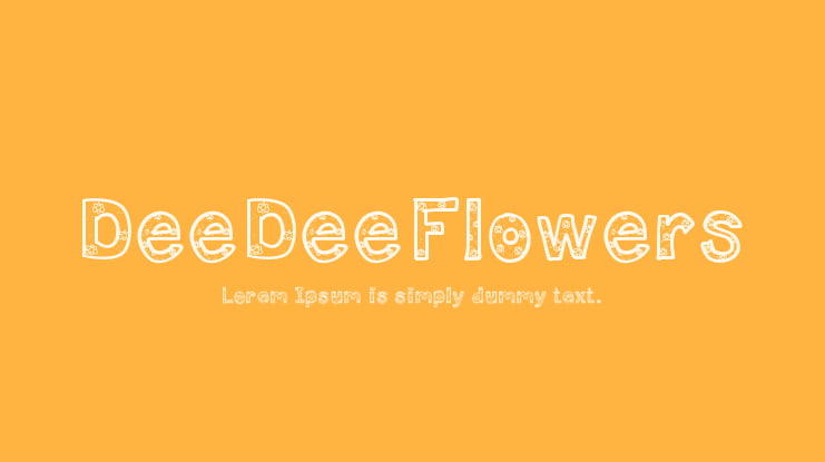 DeeDeeFlowers Font