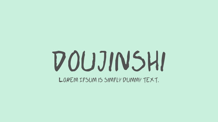 Doujinshi Font
