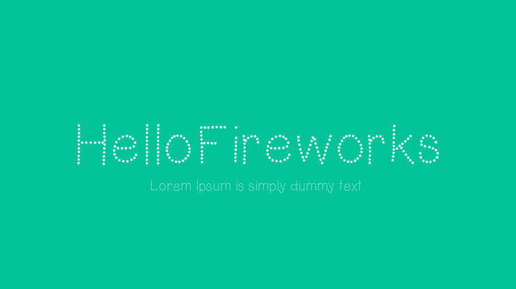 HelloFireworks Font