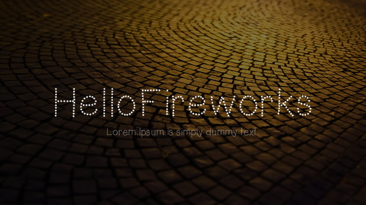 HelloFireworks Font