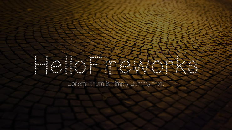 HelloFireworks Font