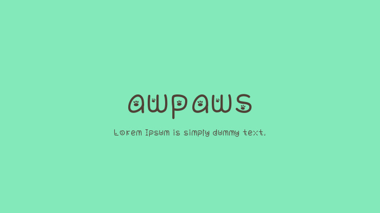 awpaws Font