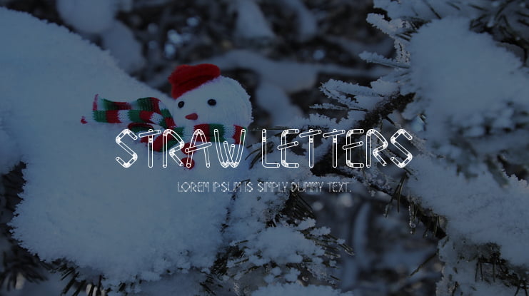 Straw Letters Font