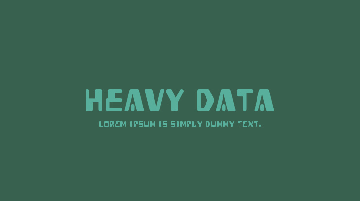 Heavy Data Font