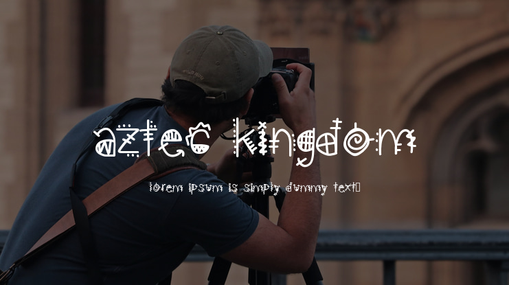 aztec kingdom Font