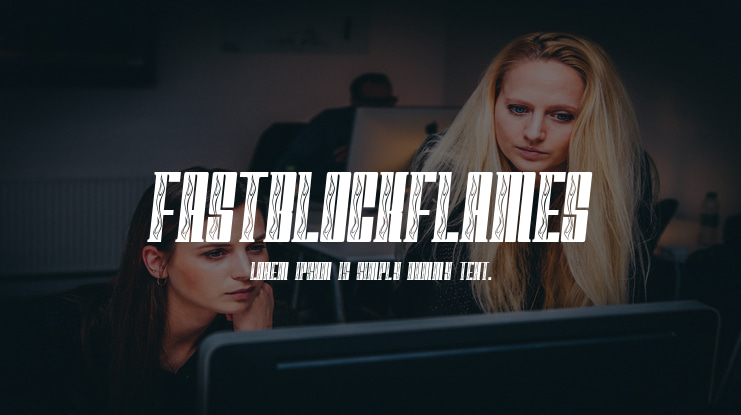 FastBlockFlames Font